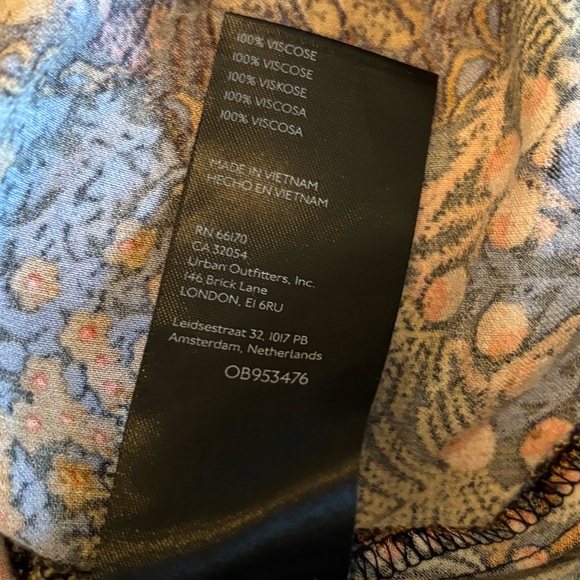 Anthropologie Floral Multicolor Spaghetti Strap Maxi Dress Size XS NWOT - Picture 10 of 12